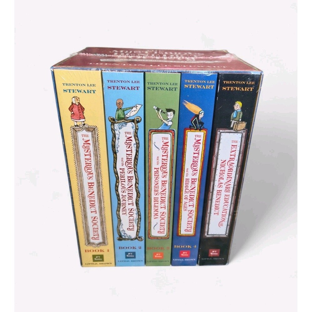 The Mysterious Benedict Society Paperback Boxed Set Trenton Lee Stewart SEALED
